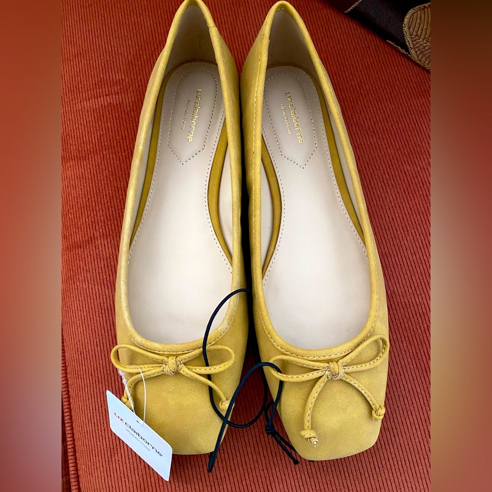 Radiant Gold Liz Claiborne flats.
